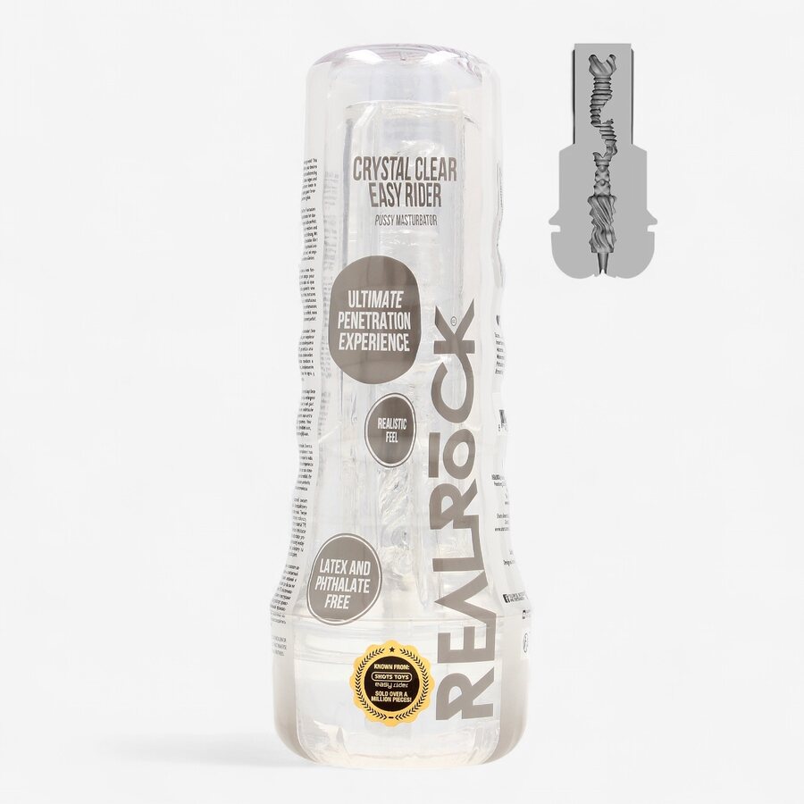 Real Rock Easy Rider Pussy Masturbator Transparent