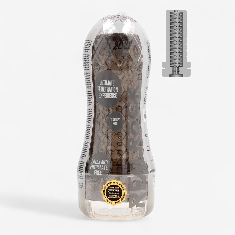 Real Rock Easy Rider Textured Masturbator Black