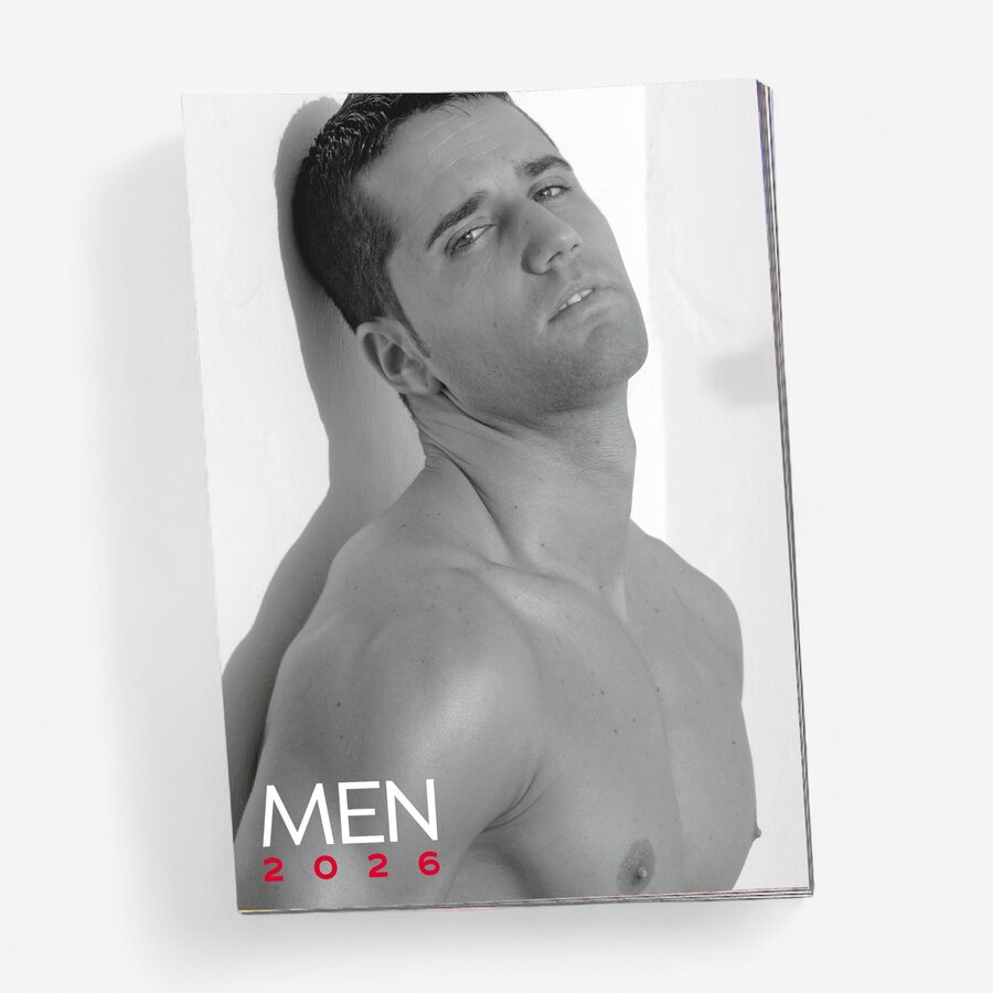 Poikakalenteri 2026 – Seksikkäät miehet mustavalkokuvissa
