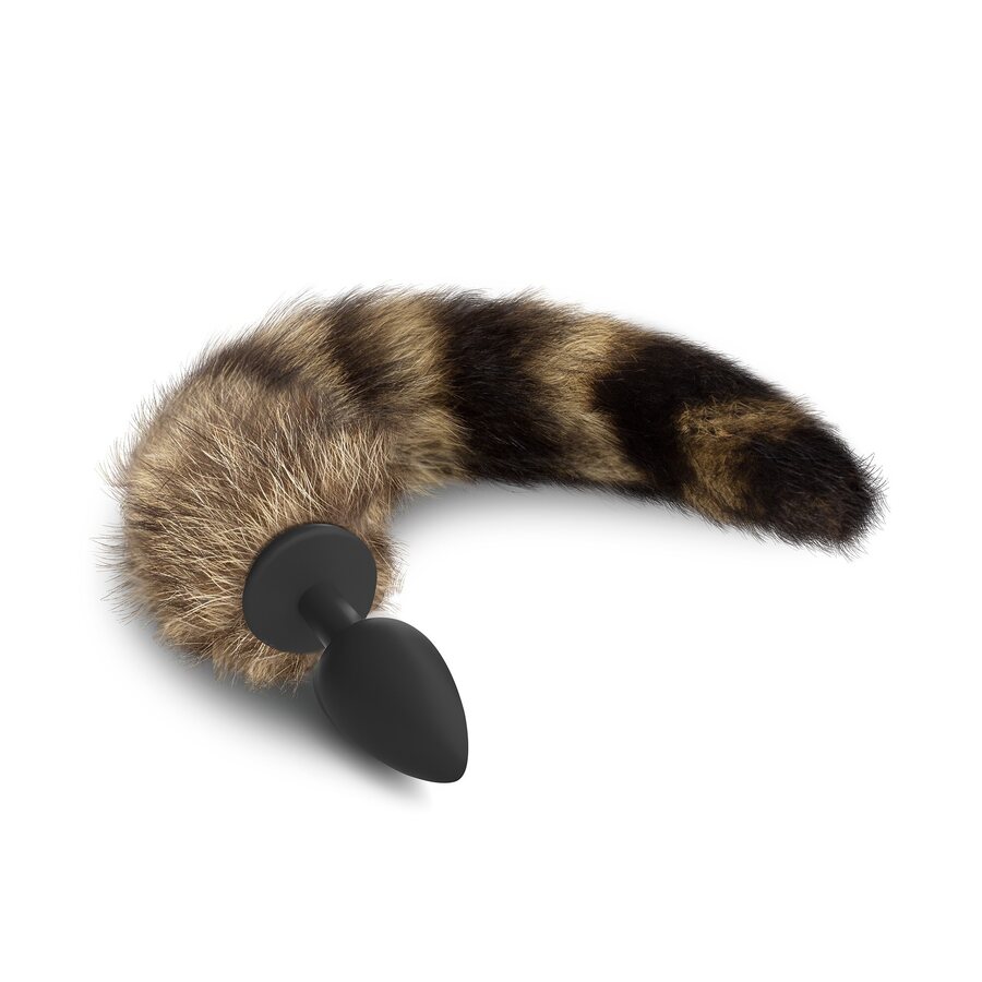 Crushious Foxy Delight Kettuhäntä-analplugi – Silikoni, Tekoturkis 30 cm (Aloittelijalle, Ø 2,7 cm / 6 cm)