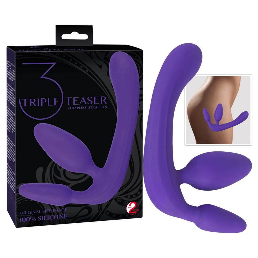 You2Toys Triple Teaser Remmitn Strap-On Dildo