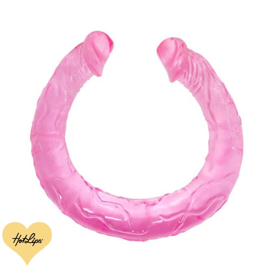 Kaksipinen Tupladildo Pinkki