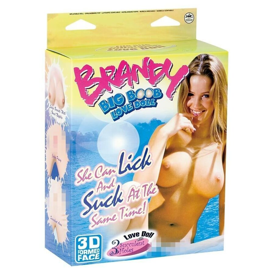 NMC Brandy – Isorintainen puhallettava seksinukke 3 aukolla