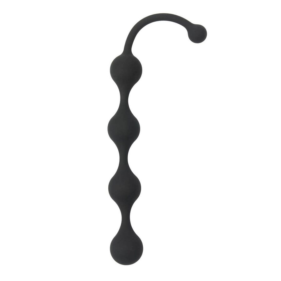 Dream Toys See You Anaalikuulat – 4 palloa, silikoni, musta (IPX7, vetolenkki)