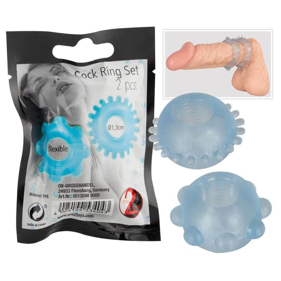You2Toys Penisrenkaat 2 kpl Turkoosi You2Toys Penisrenkaat 2 kpl Turkoosi