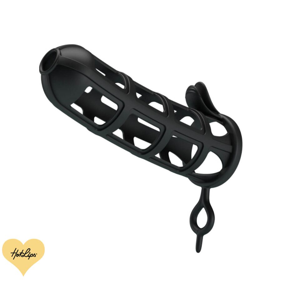 Penis Sleeve Silikonia Musta