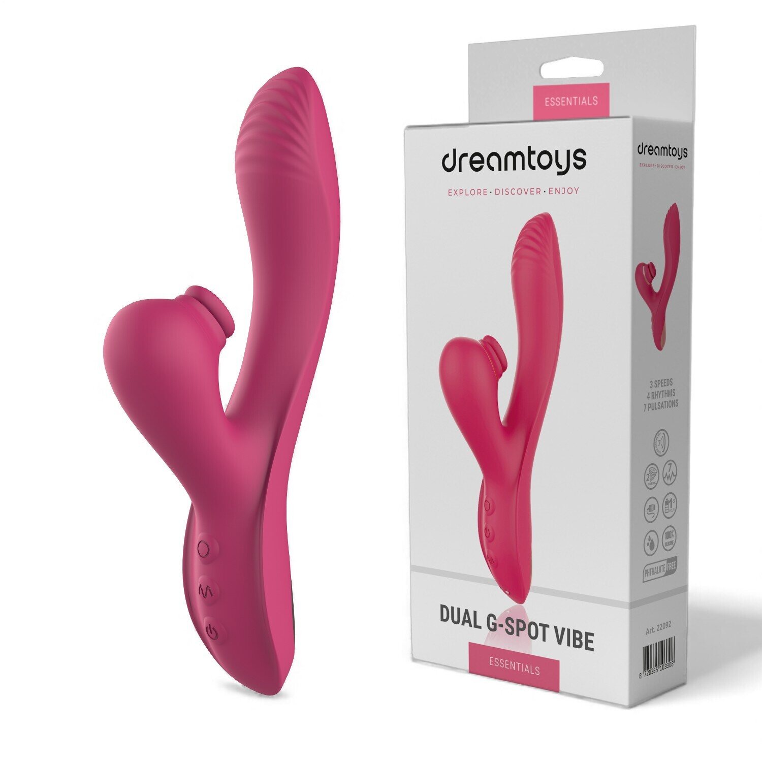 Dream Toys Dual Symphony – Taputtava Klitoriskiihotin & G-pistevibraattori